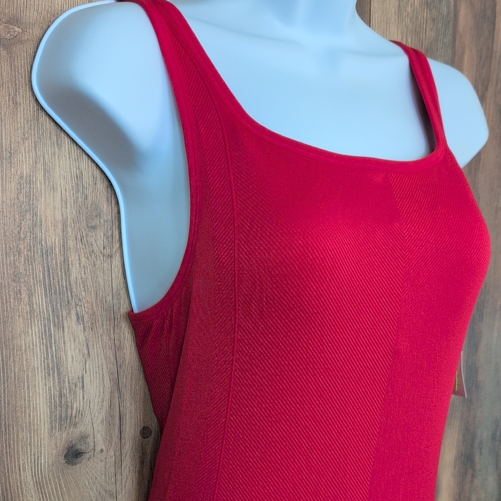 All in Motion NWT Seamless Red Jumpsuit Bodysuit S             M308 - Picture 2 of 8